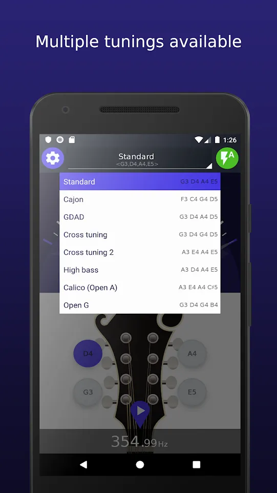 Ultimate Mandolin Tuner | Indus Appstore | Screenshot