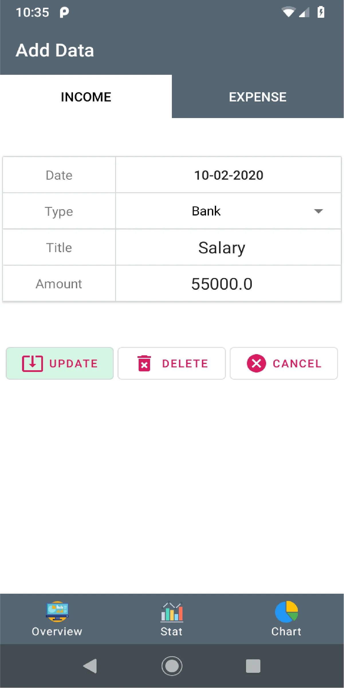 Cost Manager | Indus Appstore | Screenshot