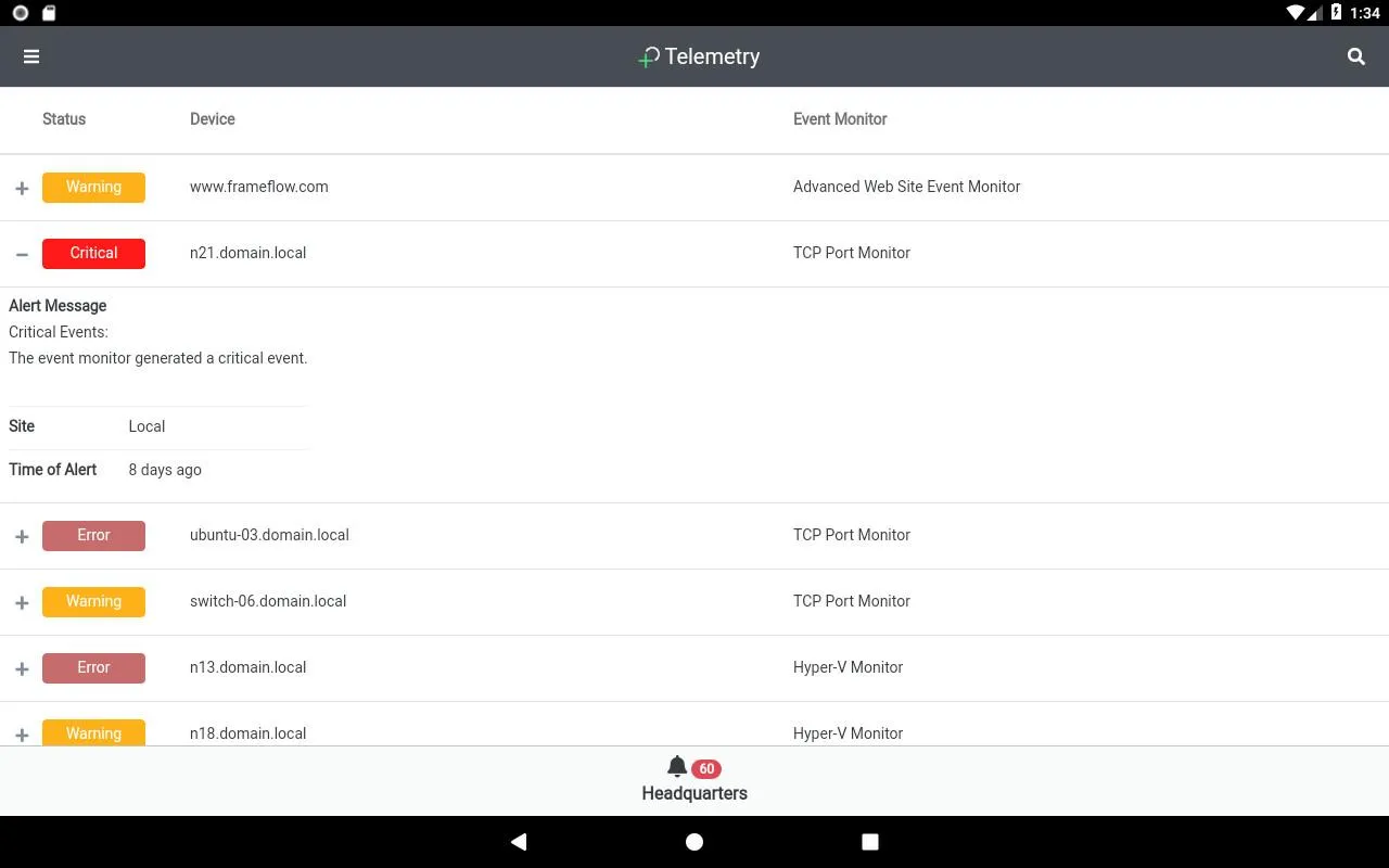 PIM+ Telemetry | Indus Appstore | Screenshot