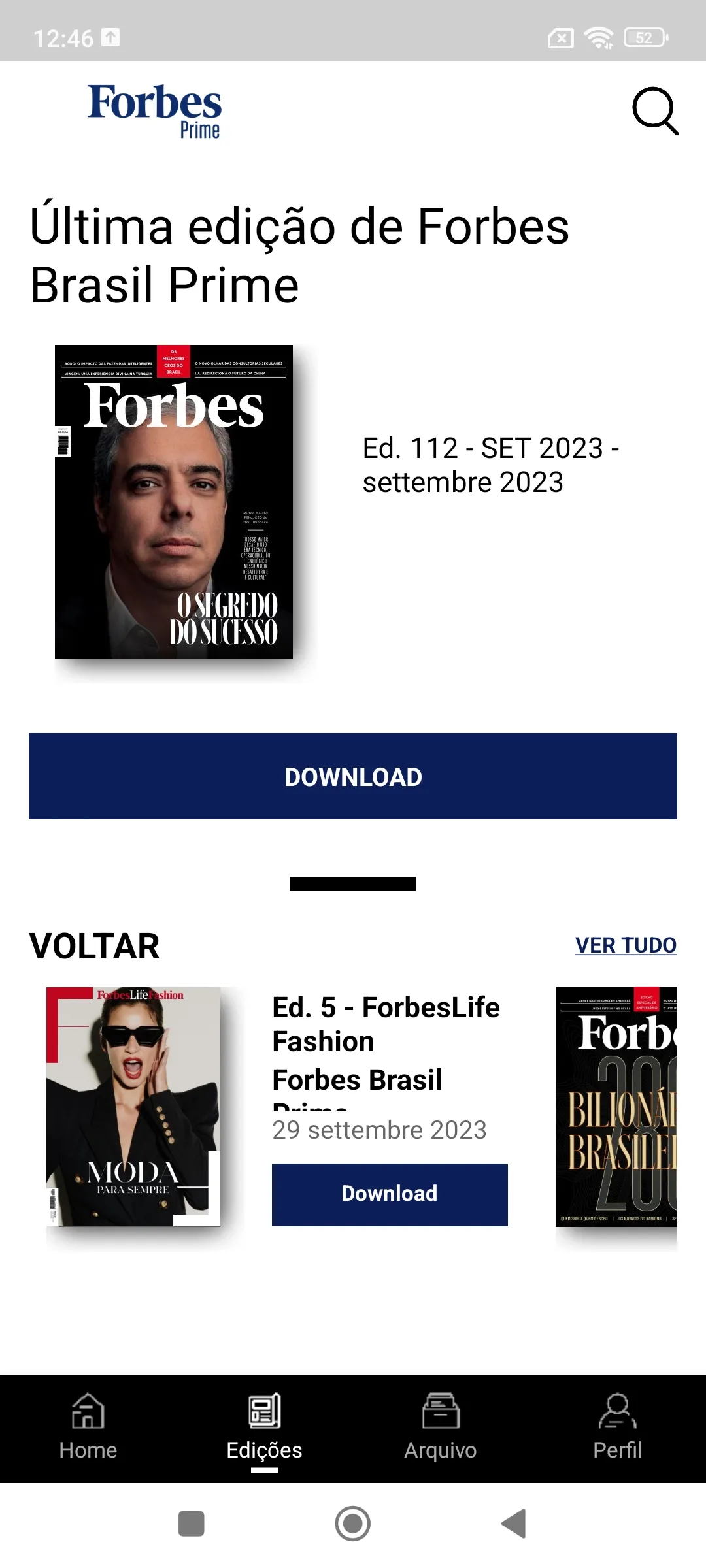 Forbes Brasil Prime | Indus Appstore | Screenshot