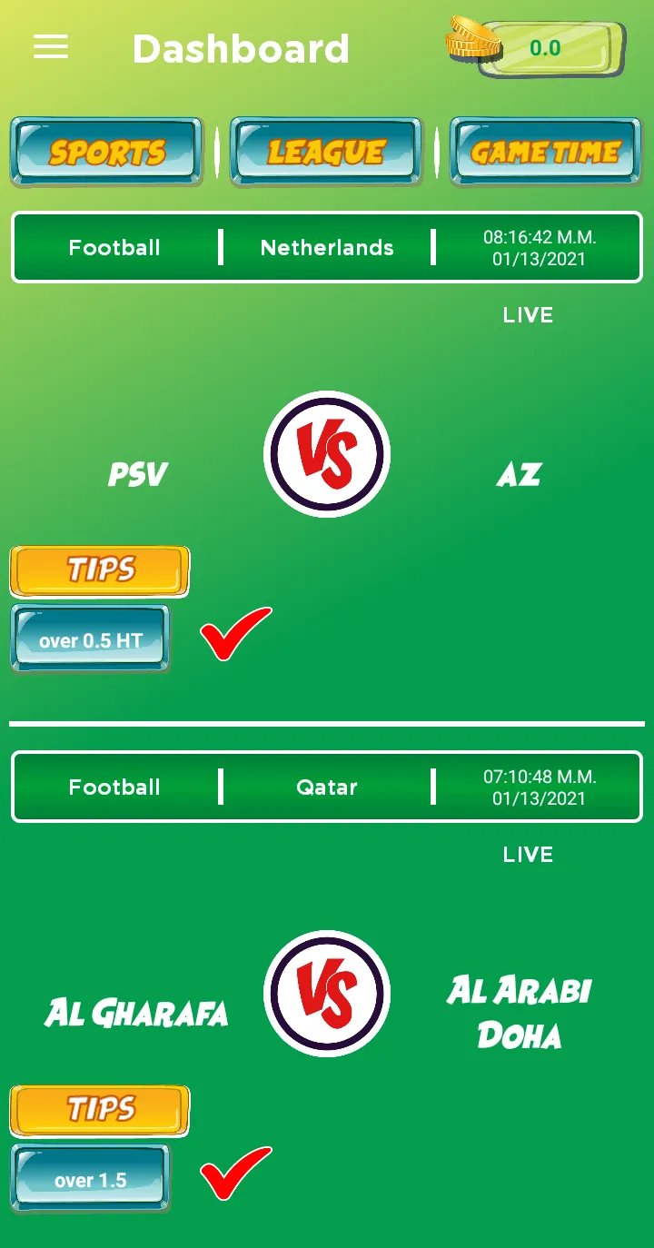 Sport Predictions | Indus Appstore | Screenshot