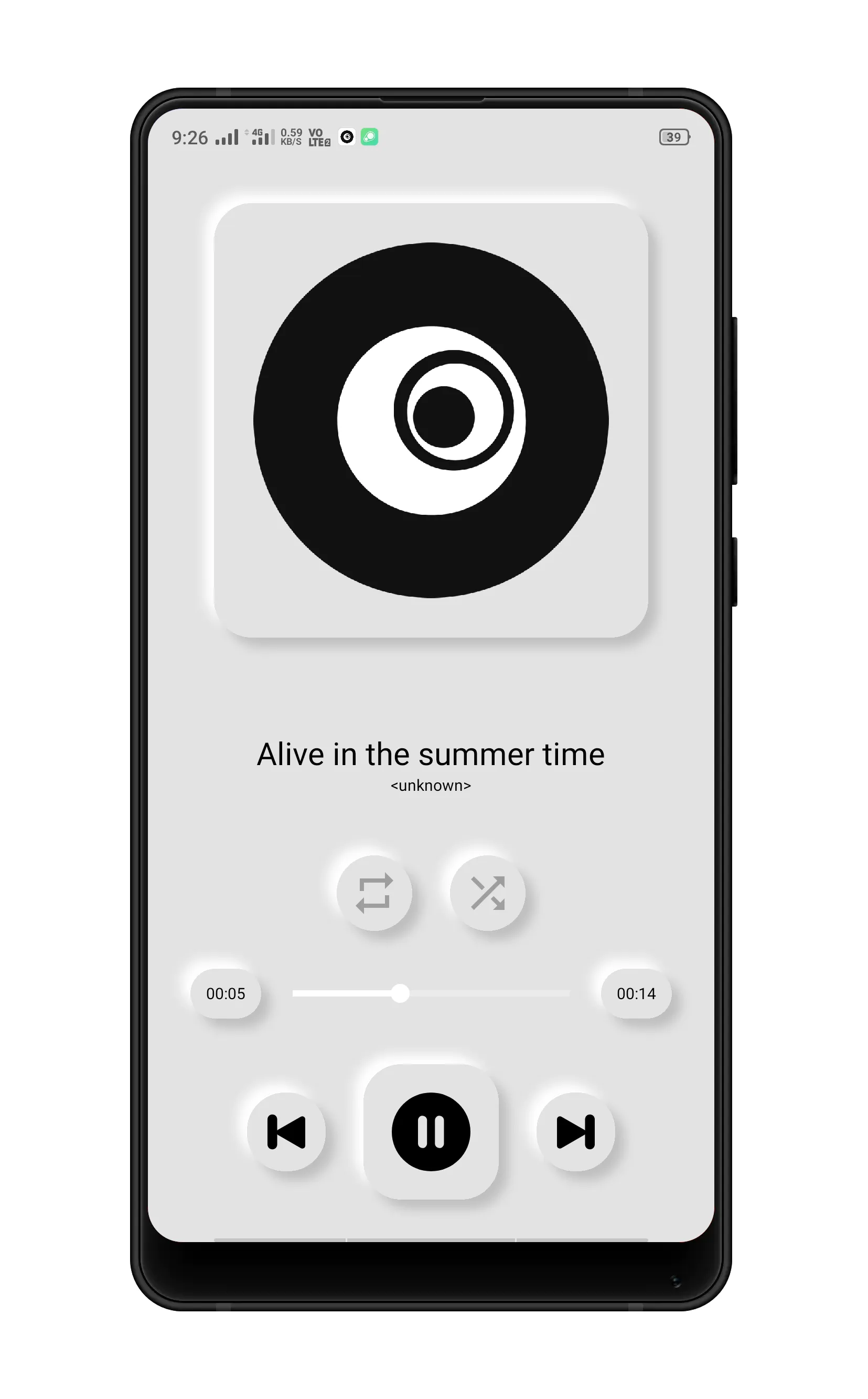 Musical - Neumorphism Player | Indus Appstore | Screenshot