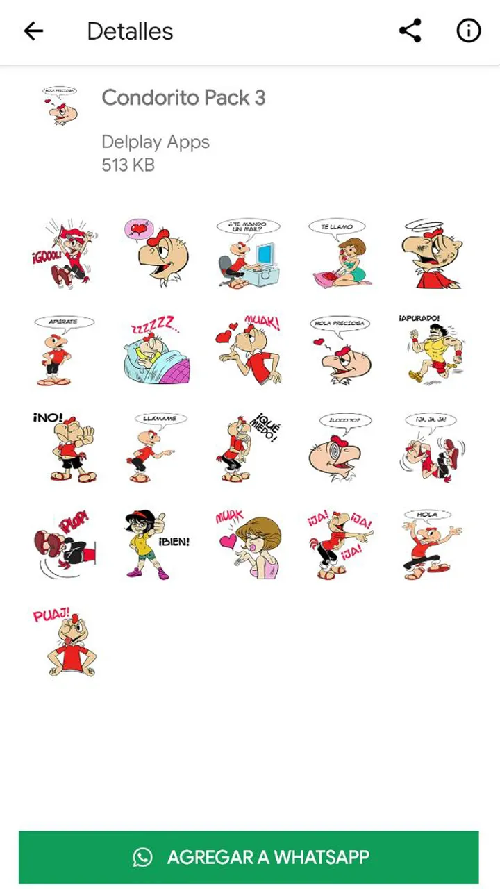 Condorito Stickers - Wasticker | Indus Appstore | Screenshot