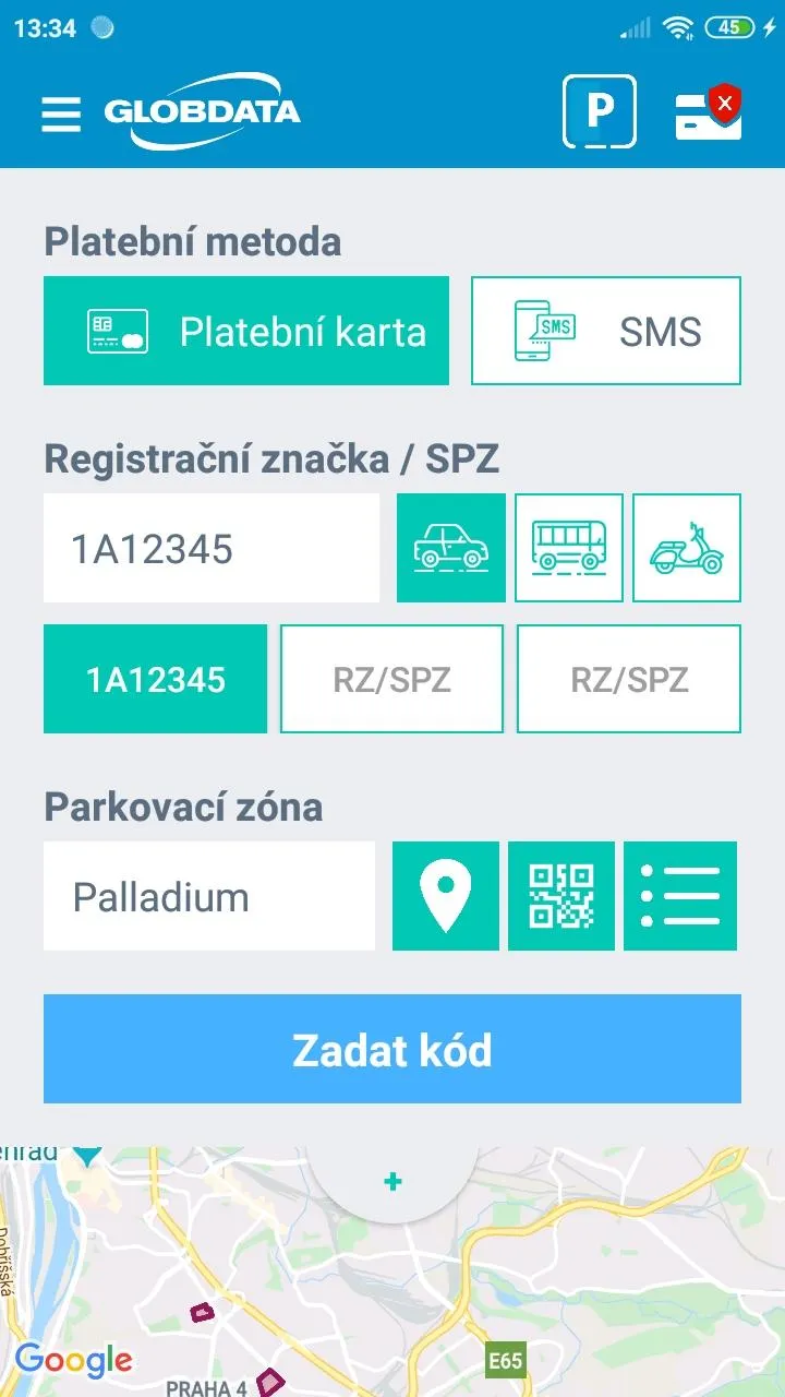 ParkSimply Praha | Indus Appstore | Screenshot