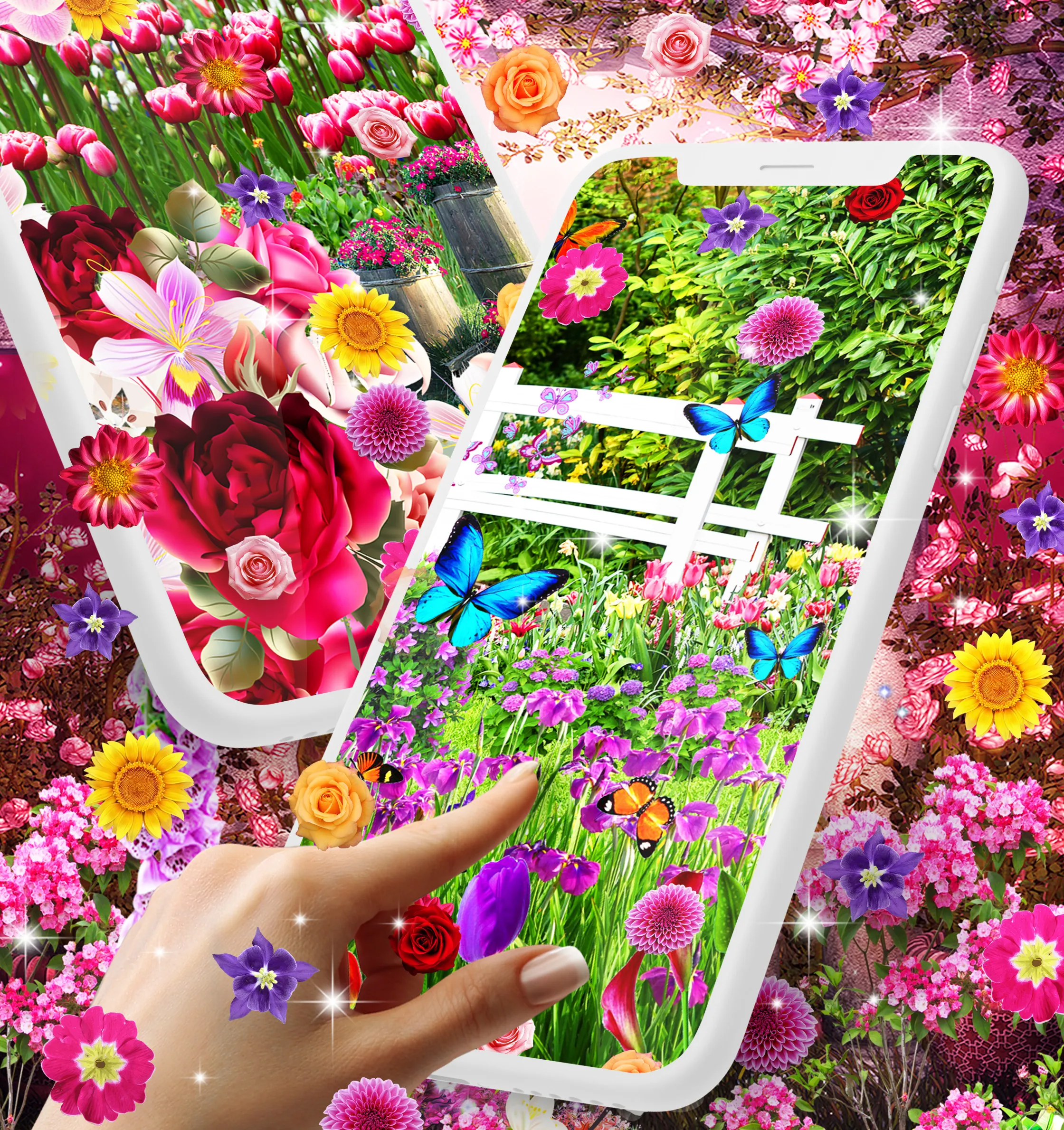 Flower garden live wallpaper | Indus Appstore | Screenshot