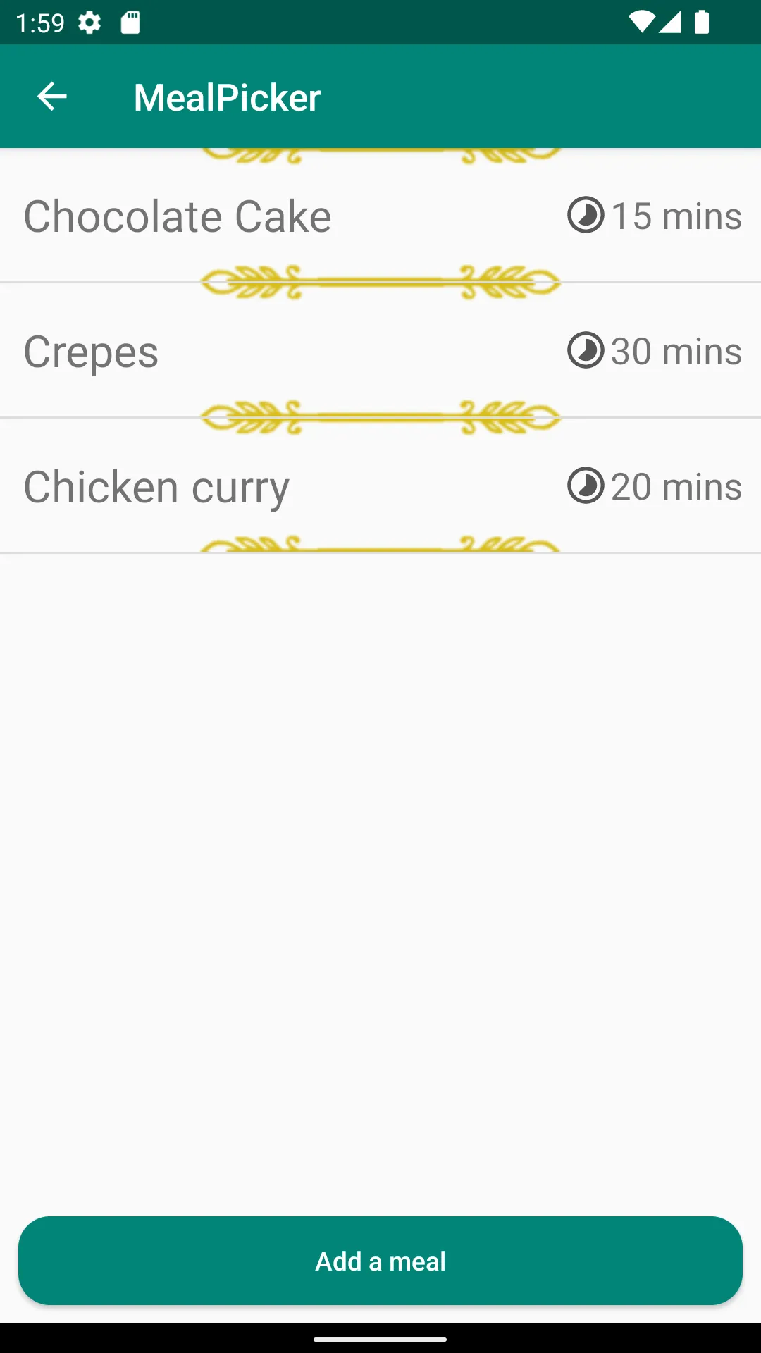 Random Meal Selector | Indus Appstore | Screenshot