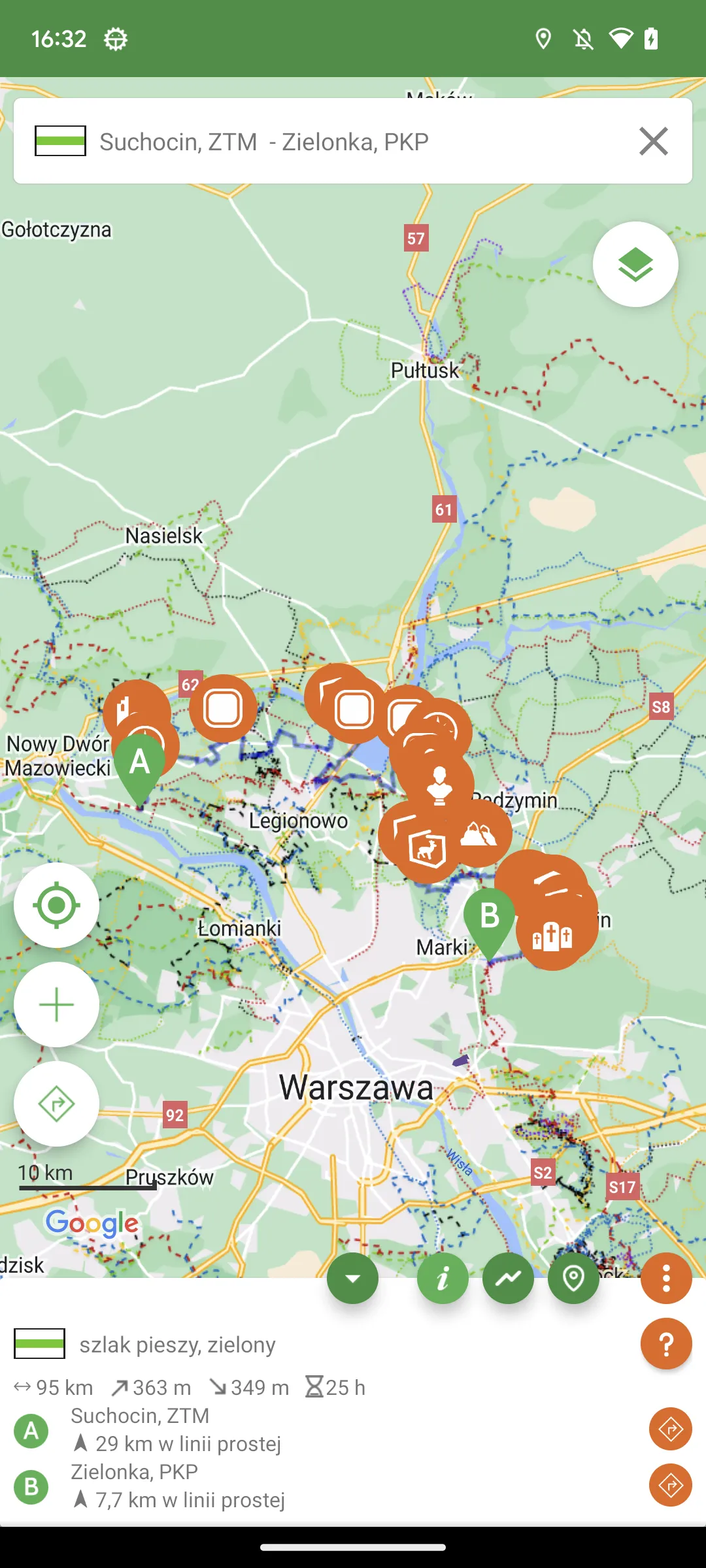 Tourist trails of Mazowsze | Indus Appstore | Screenshot