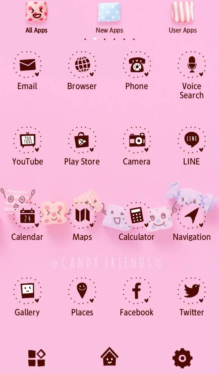 Candy Friends Theme +HOME | Indus Appstore | Screenshot