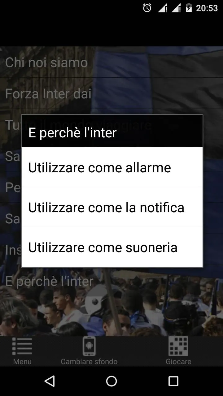 Inter - Canzoni del Tifosi | Indus Appstore | Screenshot