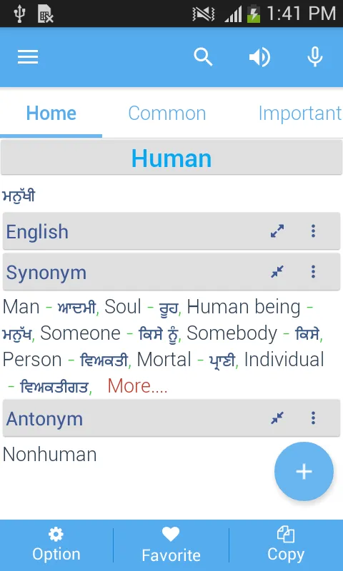 Punjabi Dictionary Multifunctional | Indus Appstore | Screenshot