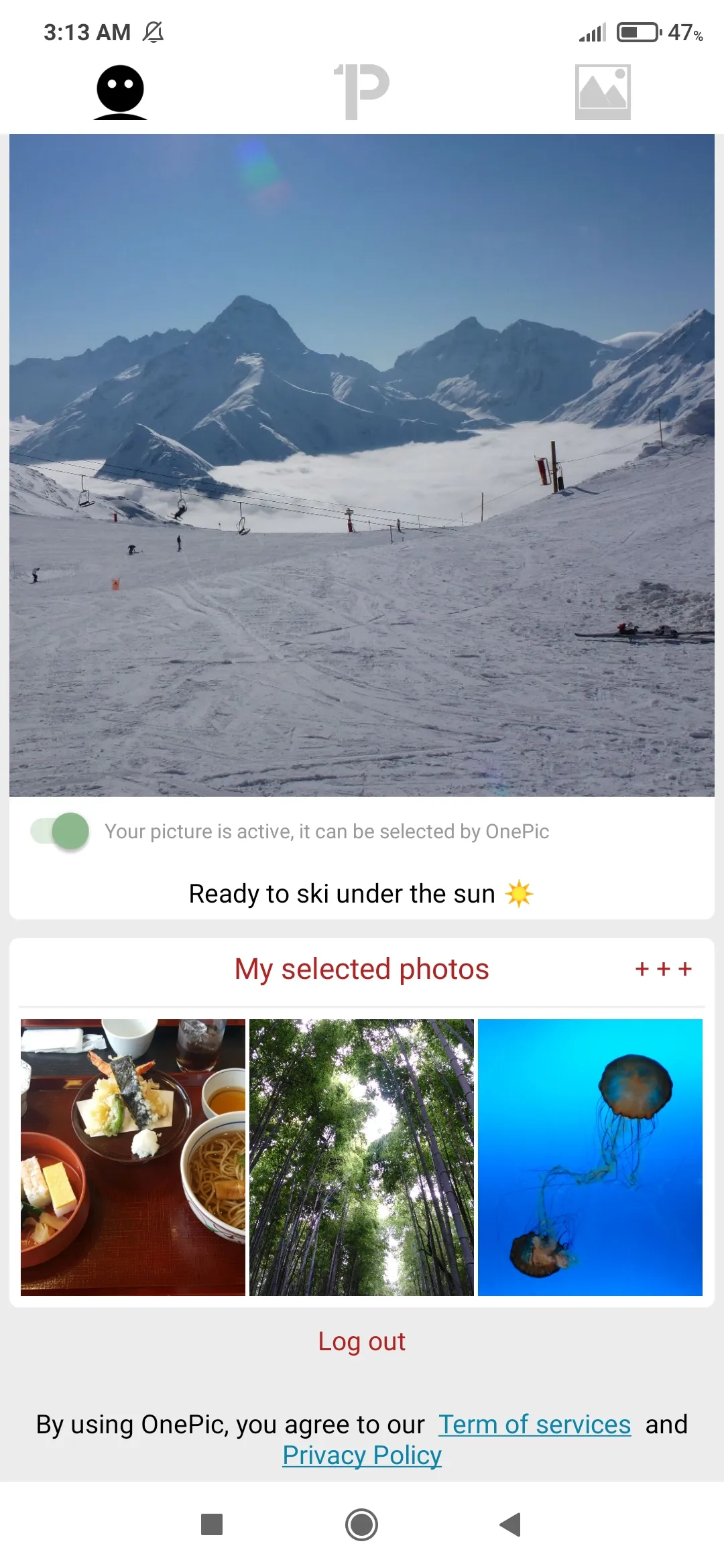 OnePic - Pictures sharing | Indus Appstore | Screenshot