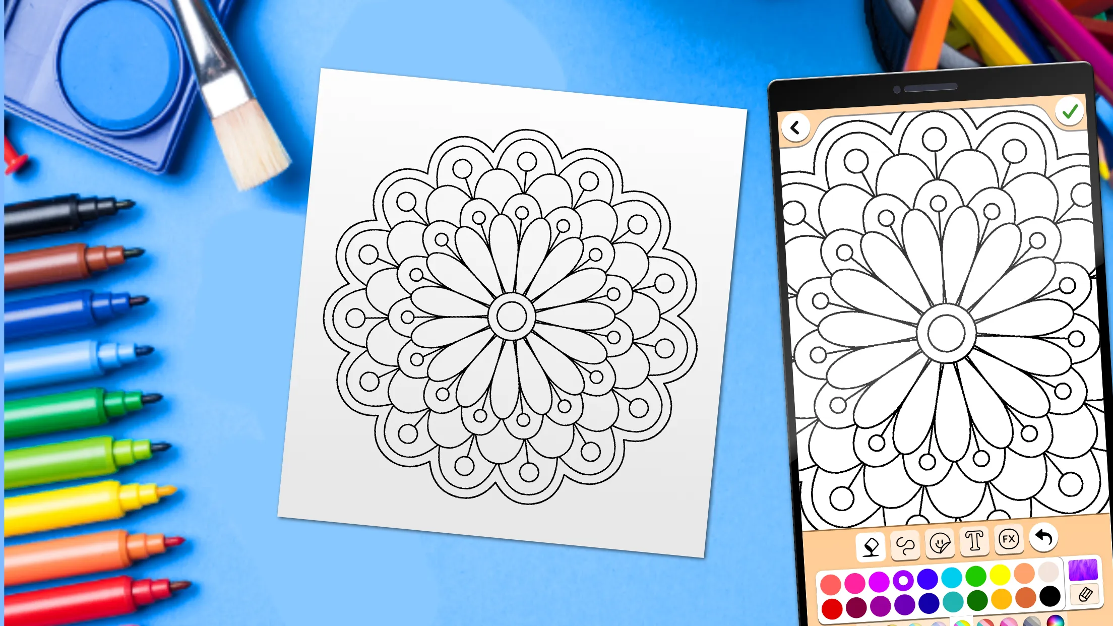 Mandala Coloring Pages | Indus Appstore | Screenshot