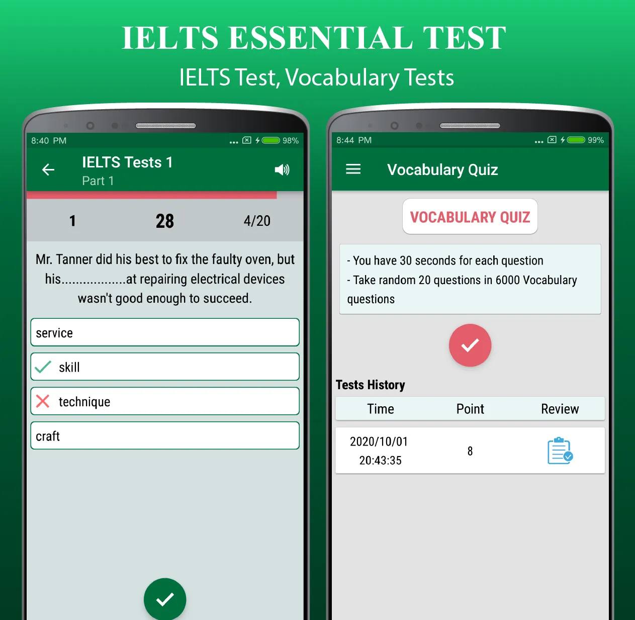 IELTS Essential Words & Tests | Indus Appstore | Screenshot