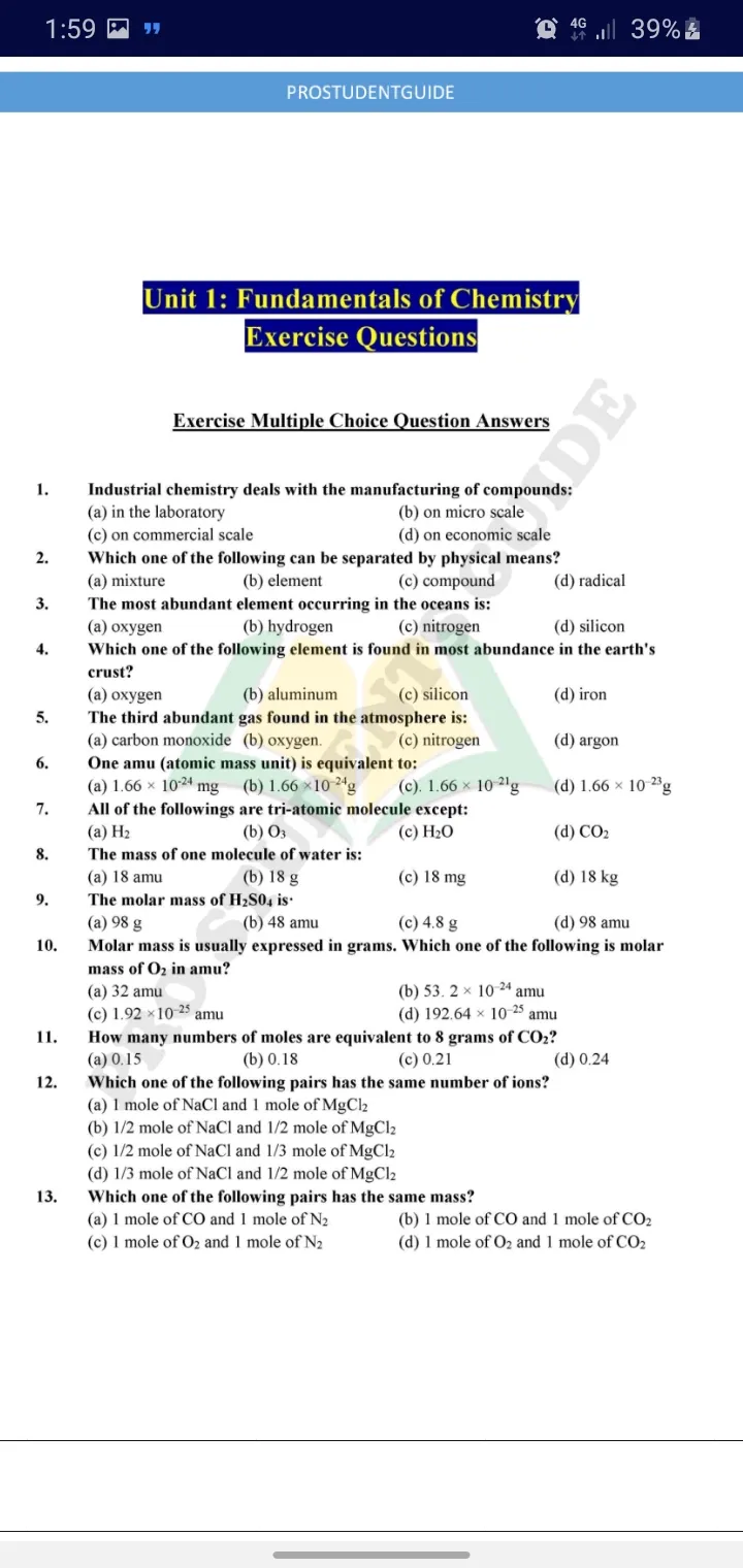 9th class Chemistry notes | Indus Appstore | Screenshot