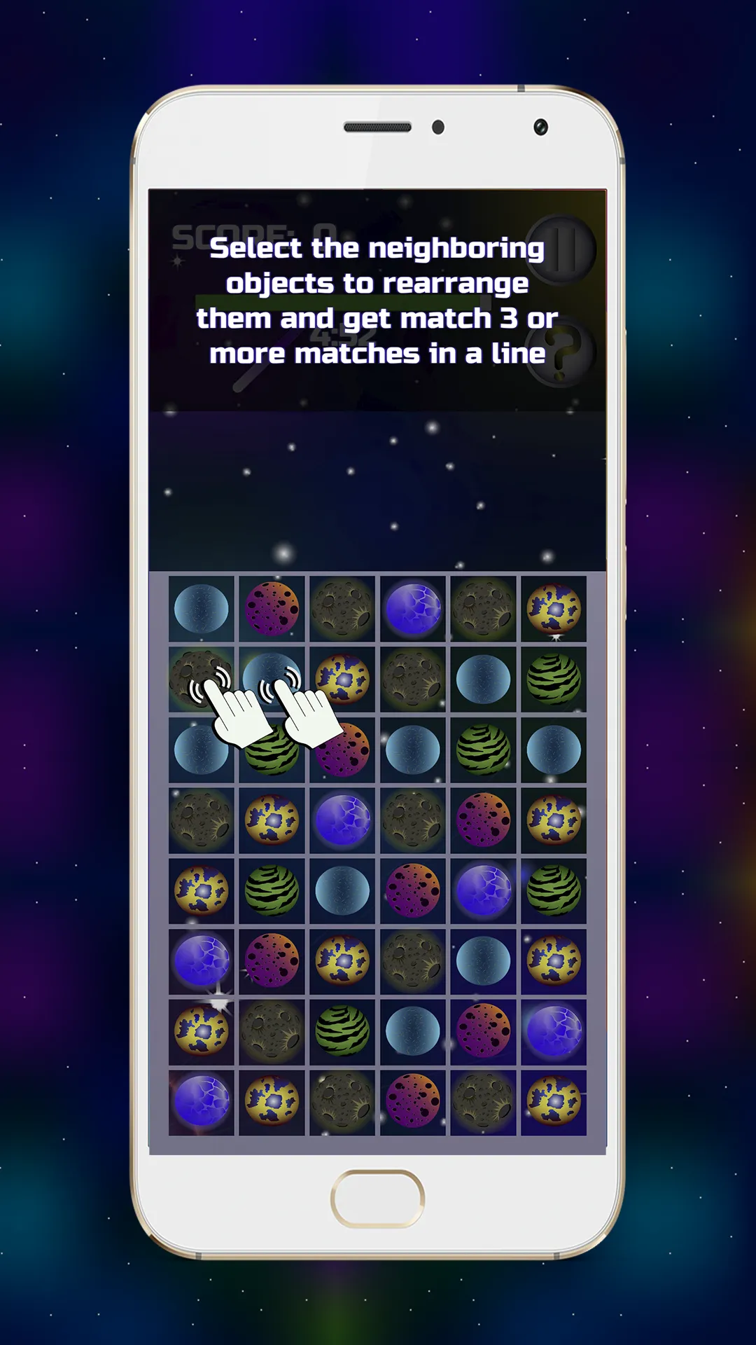 Match 3 Cosmic Space | Indus Appstore | Screenshot