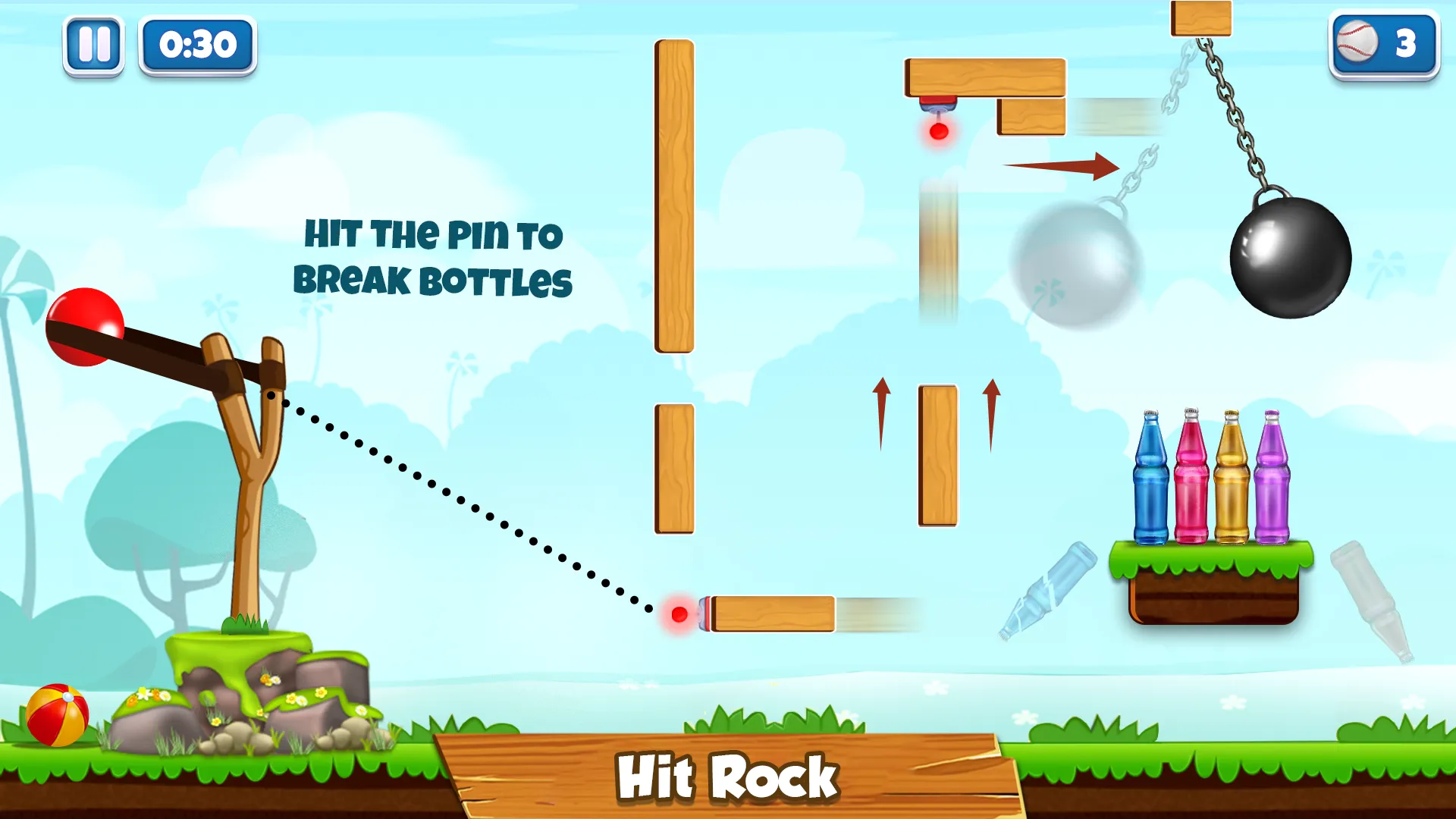 Bottle Shooter Slingshot Game | Indus Appstore | Screenshot