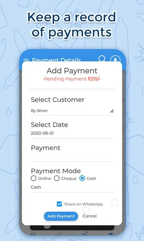 MonthlyCards Water Business | Indus Appstore | Screenshot