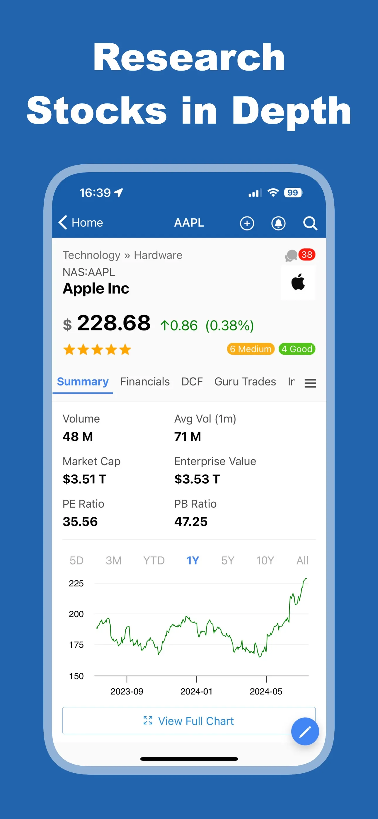 GuruFocus | Indus Appstore | Screenshot