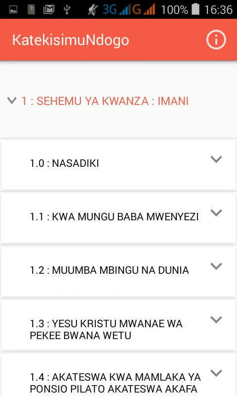 Katekisimu Ndogo | Indus Appstore | Screenshot