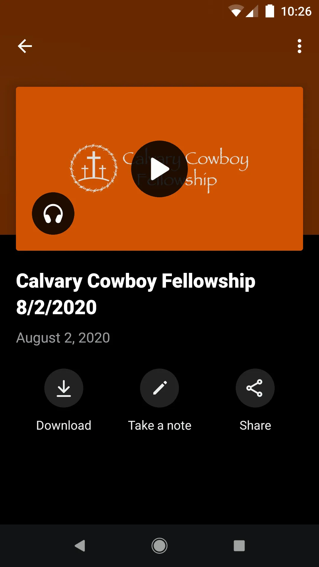 Calvary Cowboy Fellowship | Indus Appstore | Screenshot