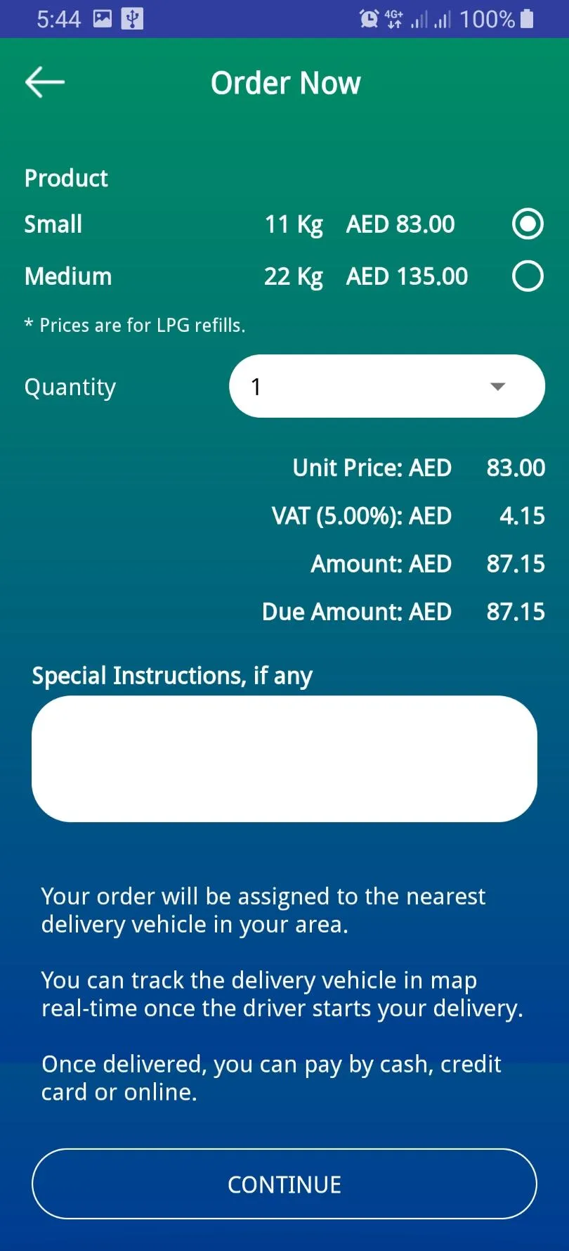 AD LPG: Order LPG Gas in Dubai | Indus Appstore | Screenshot