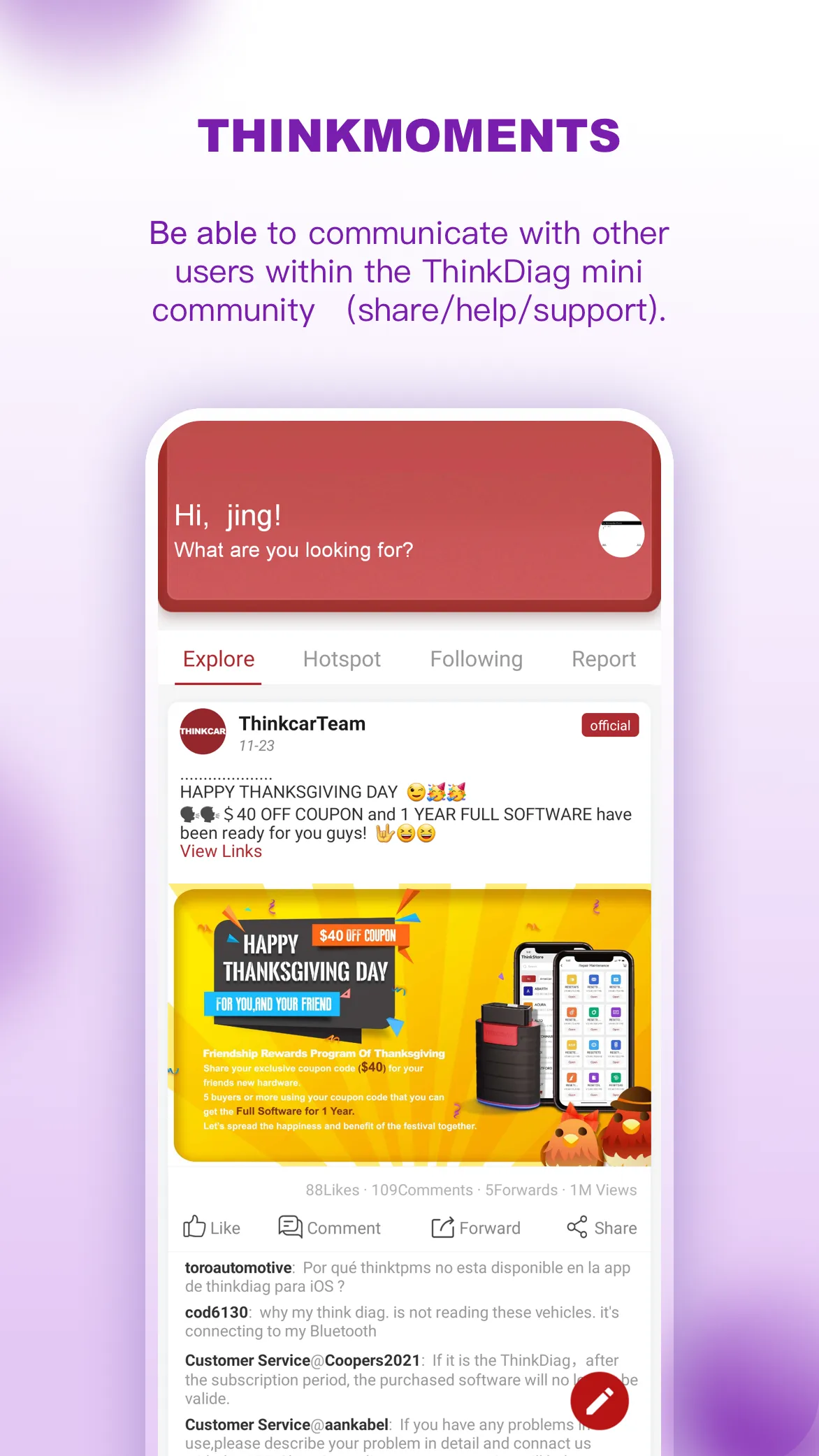 ThinkDiag mini | Indus Appstore | Screenshot