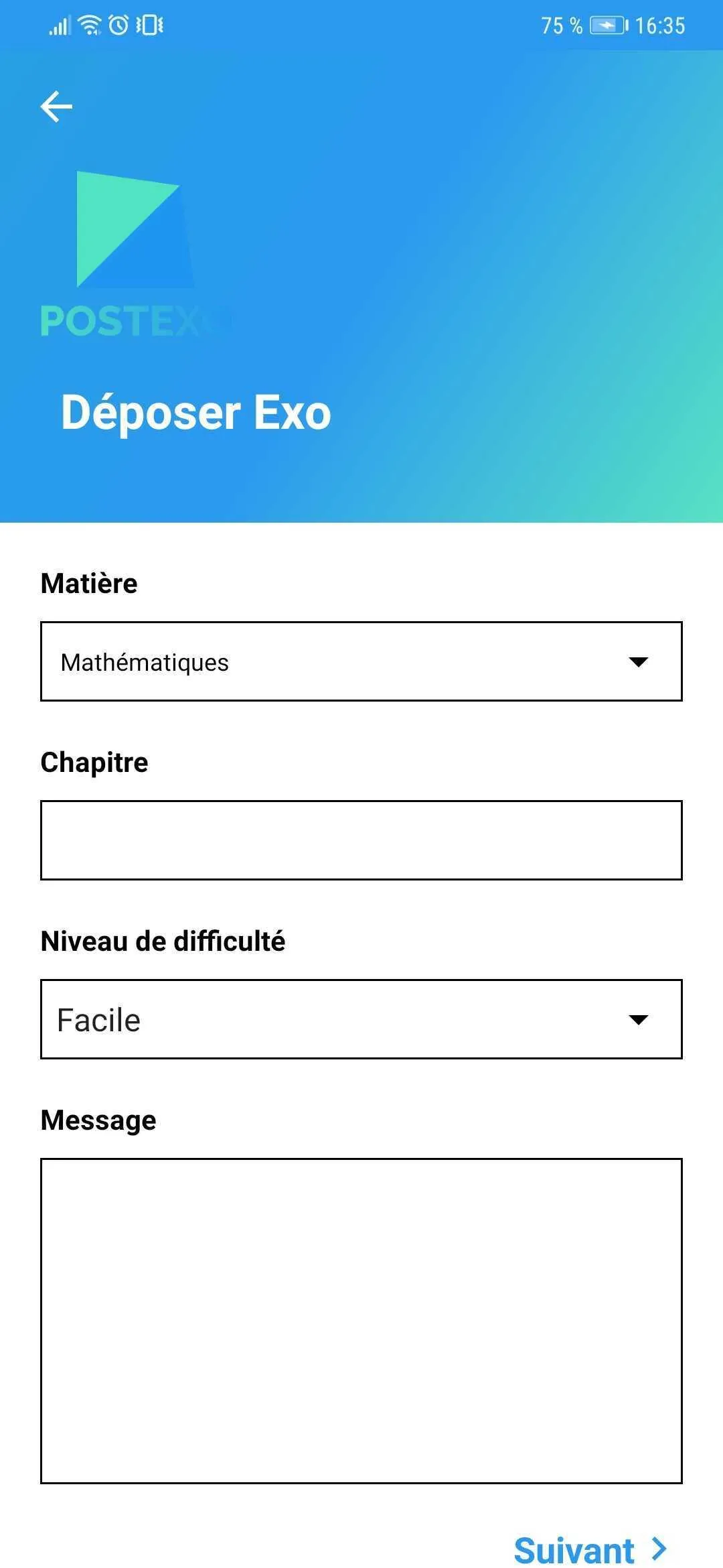 PostExo - Votre prof en ligne | Indus Appstore | Screenshot