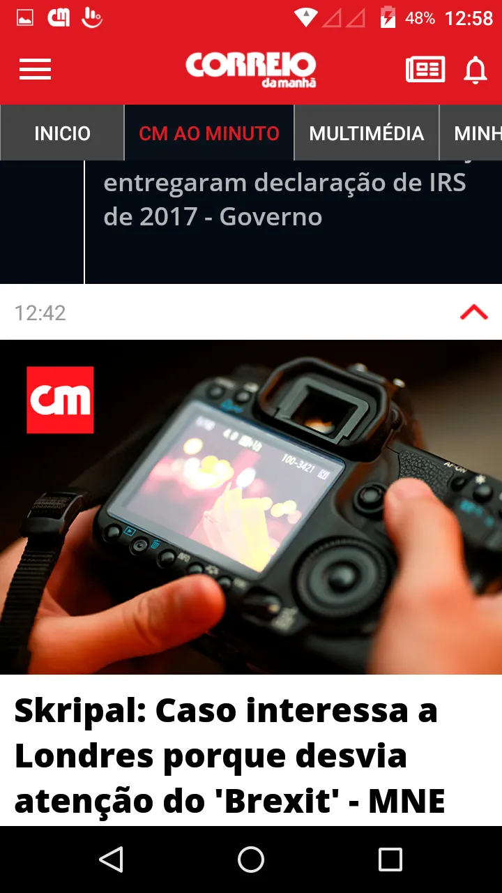 Correio da Manhã | Indus Appstore | Screenshot