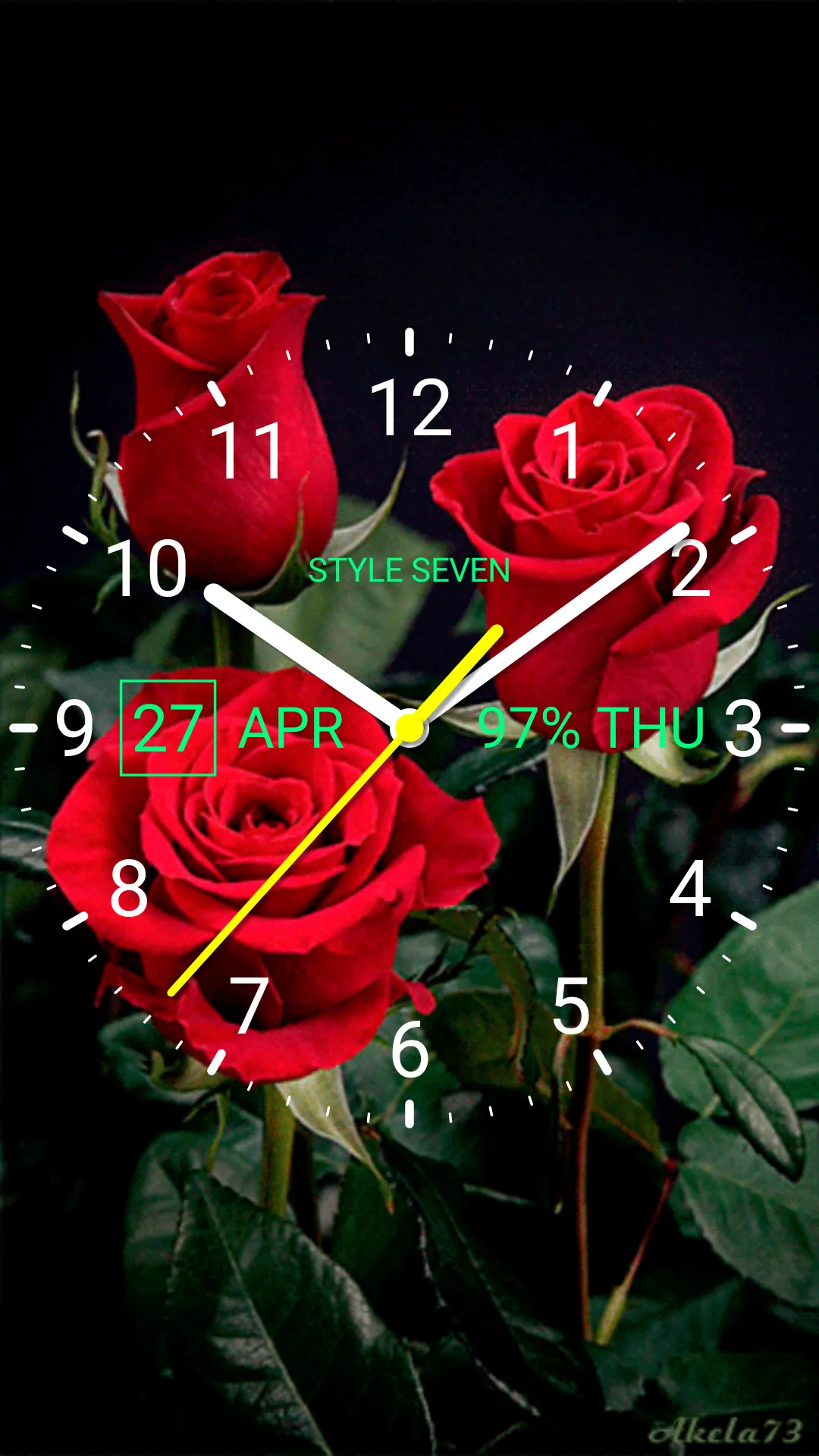 Analog Clock Live Wallpaper-7 | Indus Appstore | Screenshot