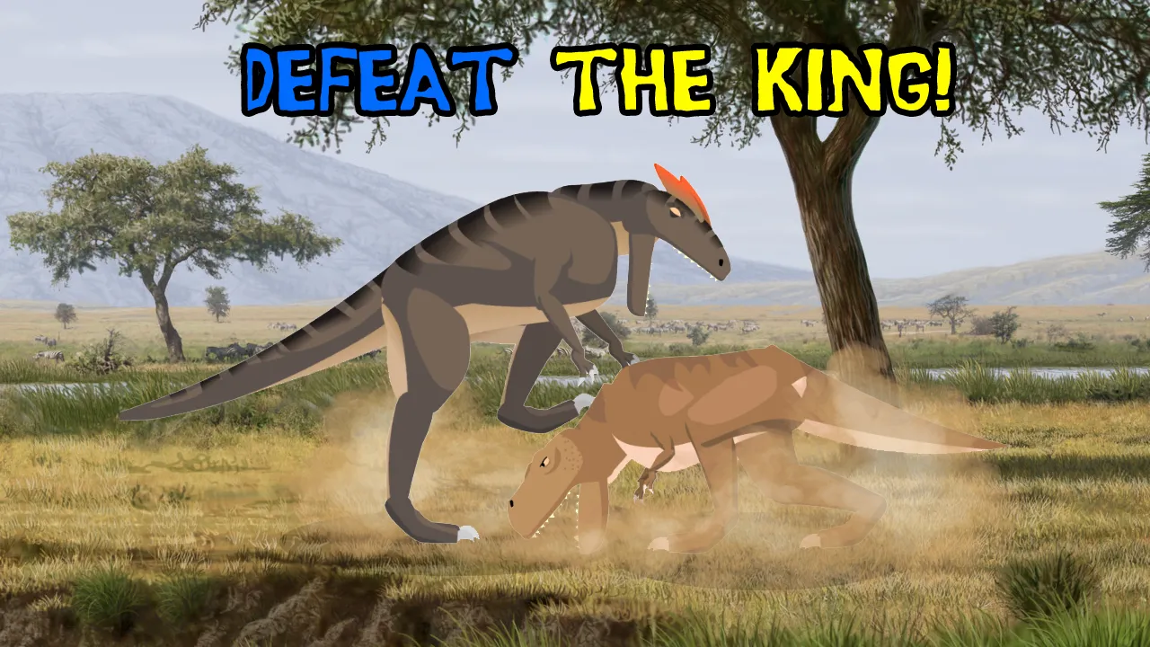 T-Rex Fights Allosaurus | Indus Appstore | Screenshot