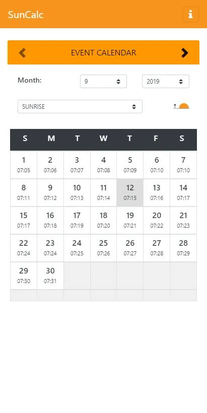 SunCalc - Sunrise, Sunset time | Indus Appstore | Screenshot