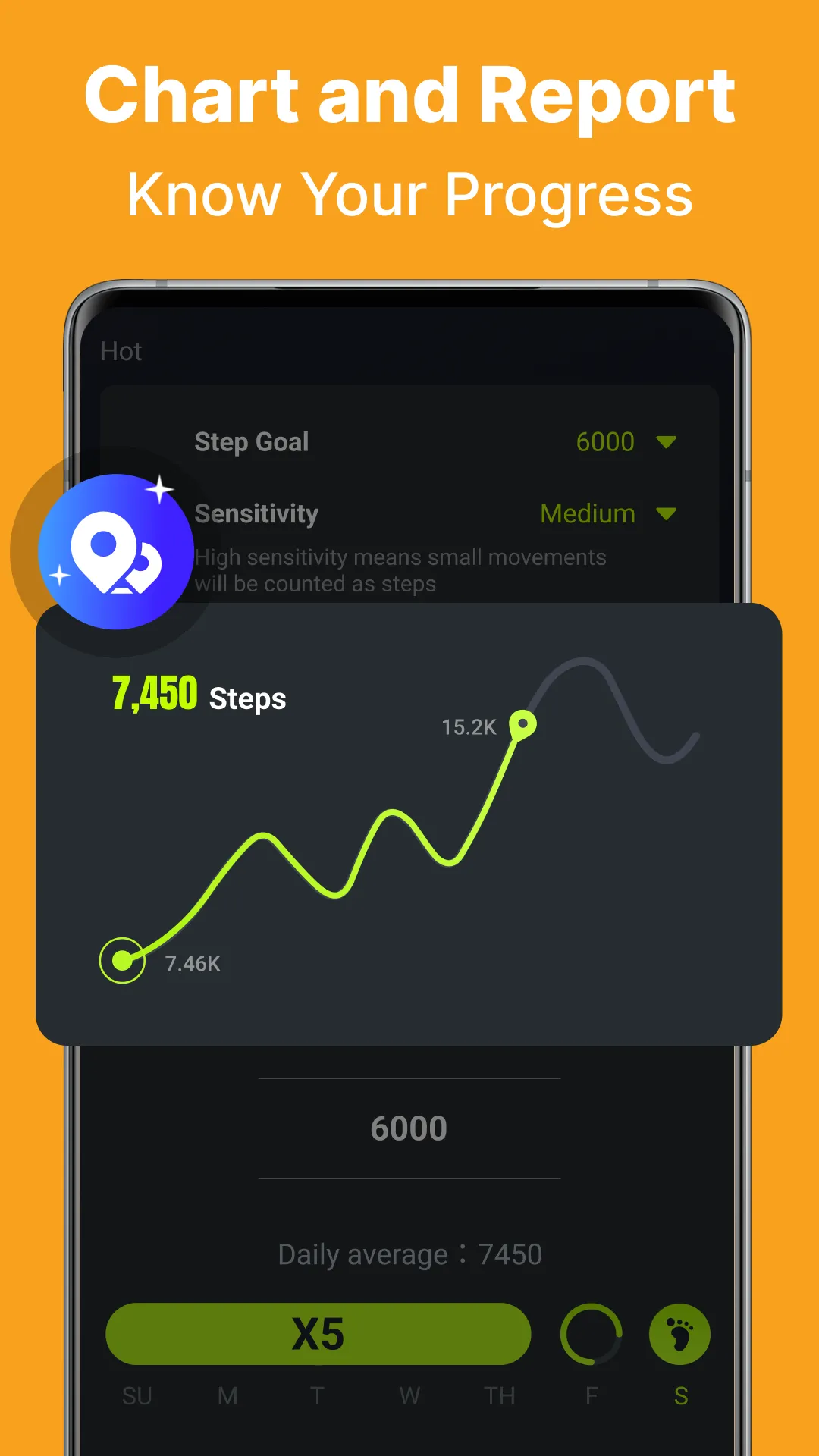 Step Counter: Step Tracking | Indus Appstore | Screenshot