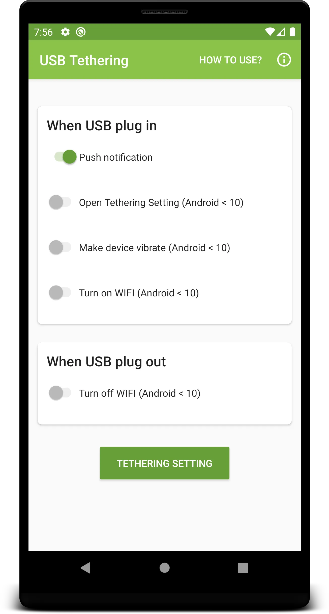 Auto USB Tethering | Indus Appstore | Screenshot