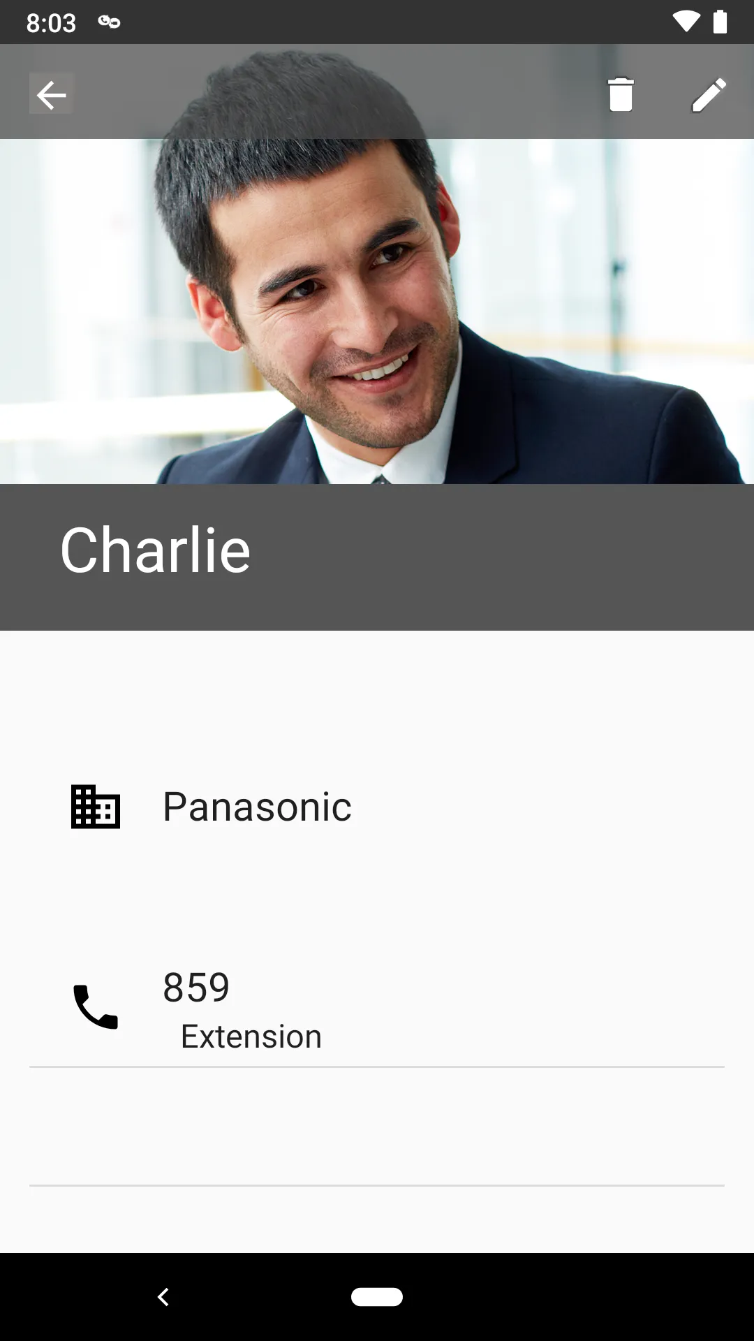 Panasonic MobileSoftphone | Indus Appstore | Screenshot