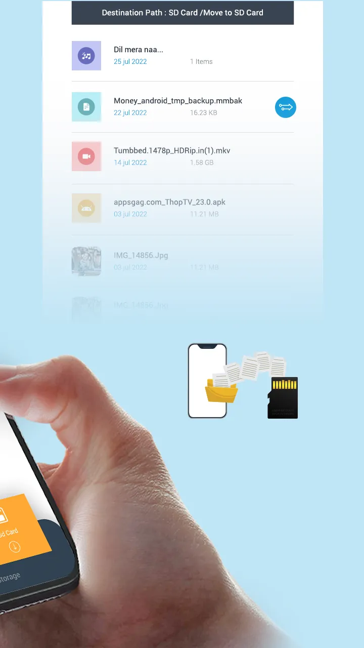 Move Files To SD Card | Indus Appstore | Screenshot