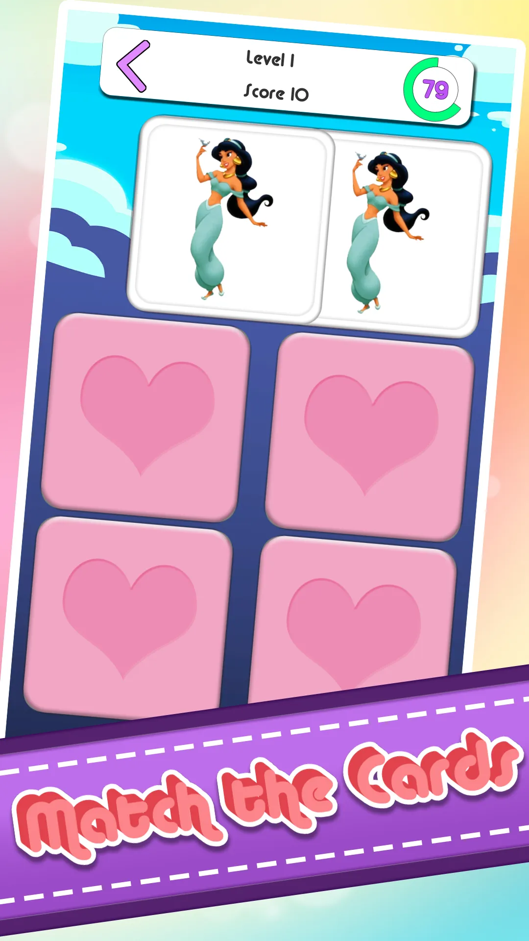 Princess Memory Card Game | Indus Appstore | Screenshot