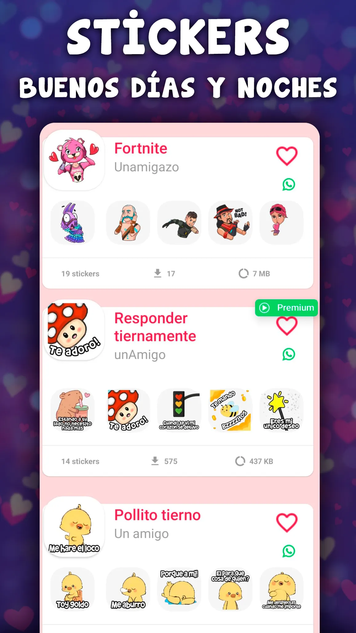 Pegatinas de amor para Whatsap | Indus Appstore | Screenshot