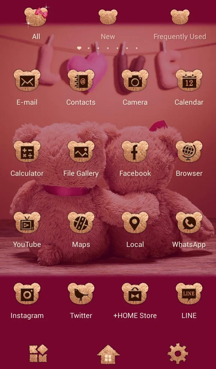 Teddy Bear Couple Theme +HOME | Indus Appstore | Screenshot