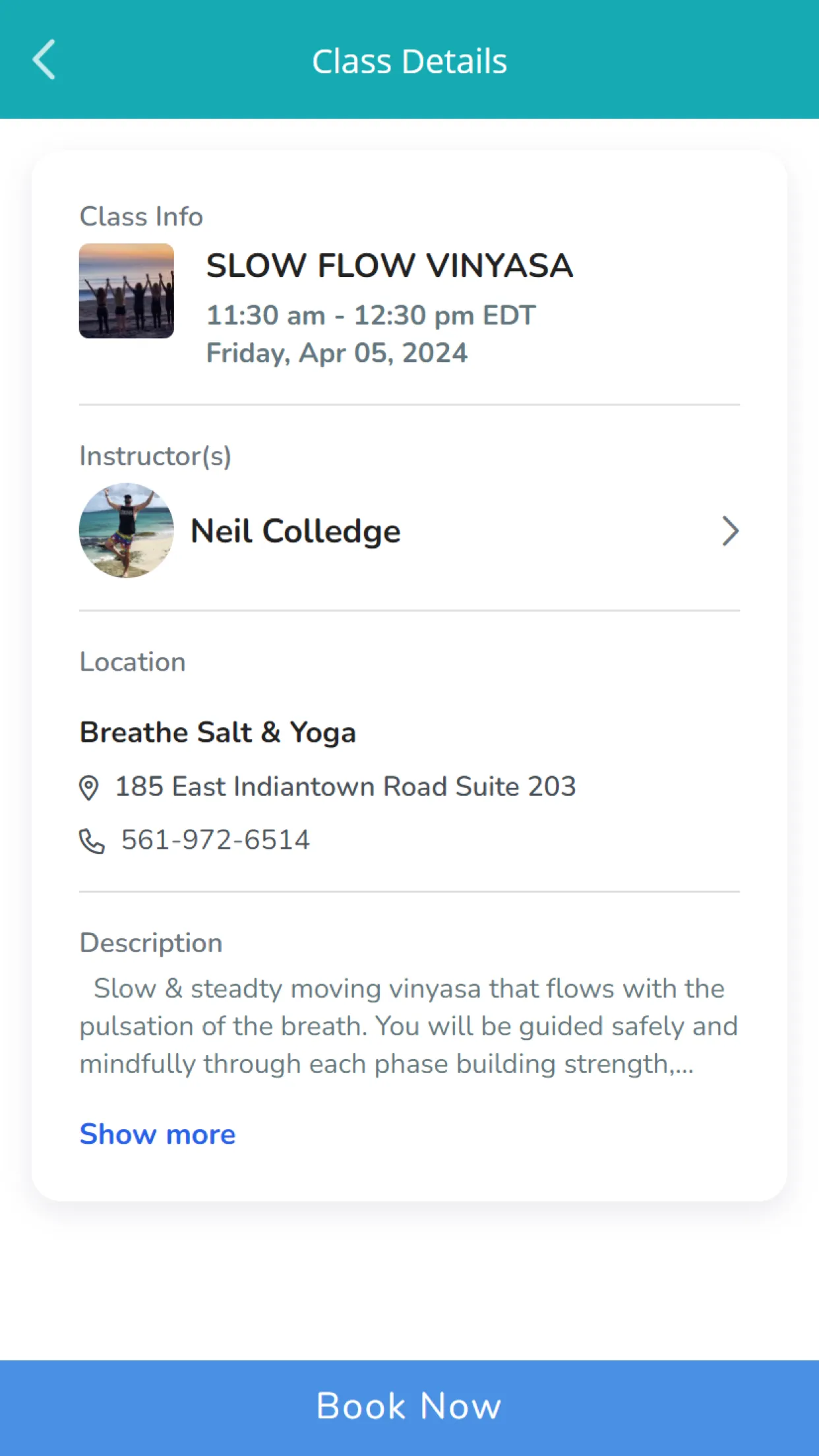 Breathe Salt Yoga | Indus Appstore | Screenshot