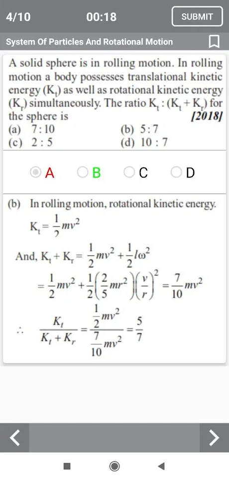 PHYSICS - NEET MCQs MOCK TEST  | Indus Appstore | Screenshot