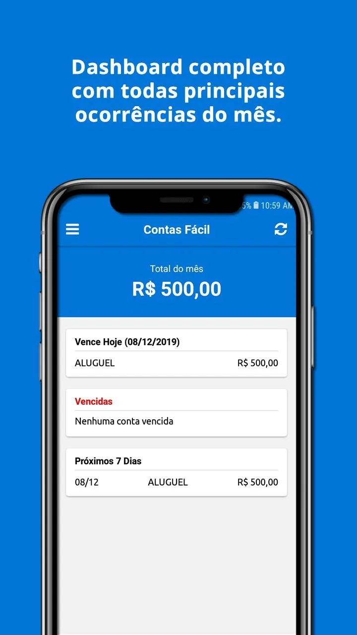 Contas Fácil | Indus Appstore | Screenshot