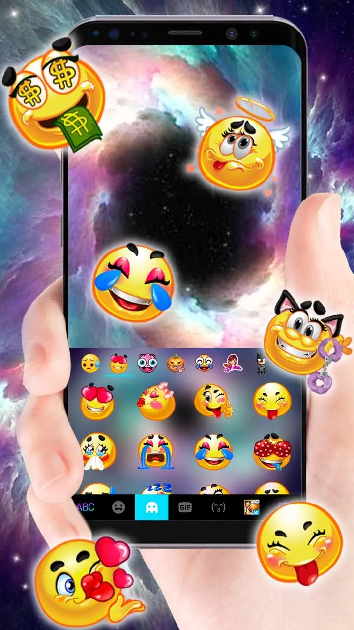 Galaxy Black Hole Keyboard The | Indus Appstore | Screenshot