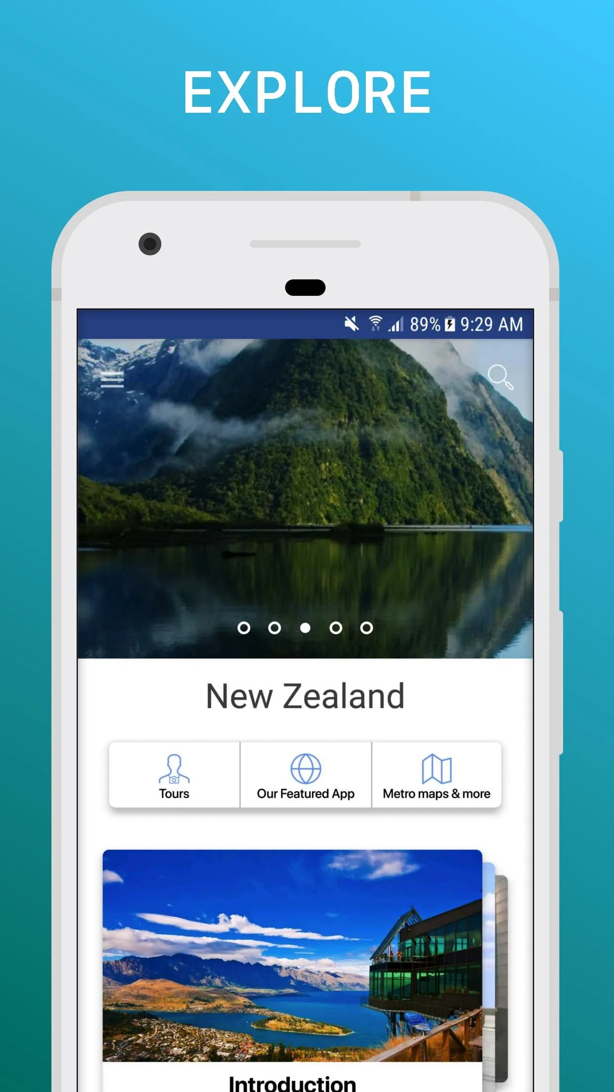 New Zealand Travel Guide | Indus Appstore | Screenshot