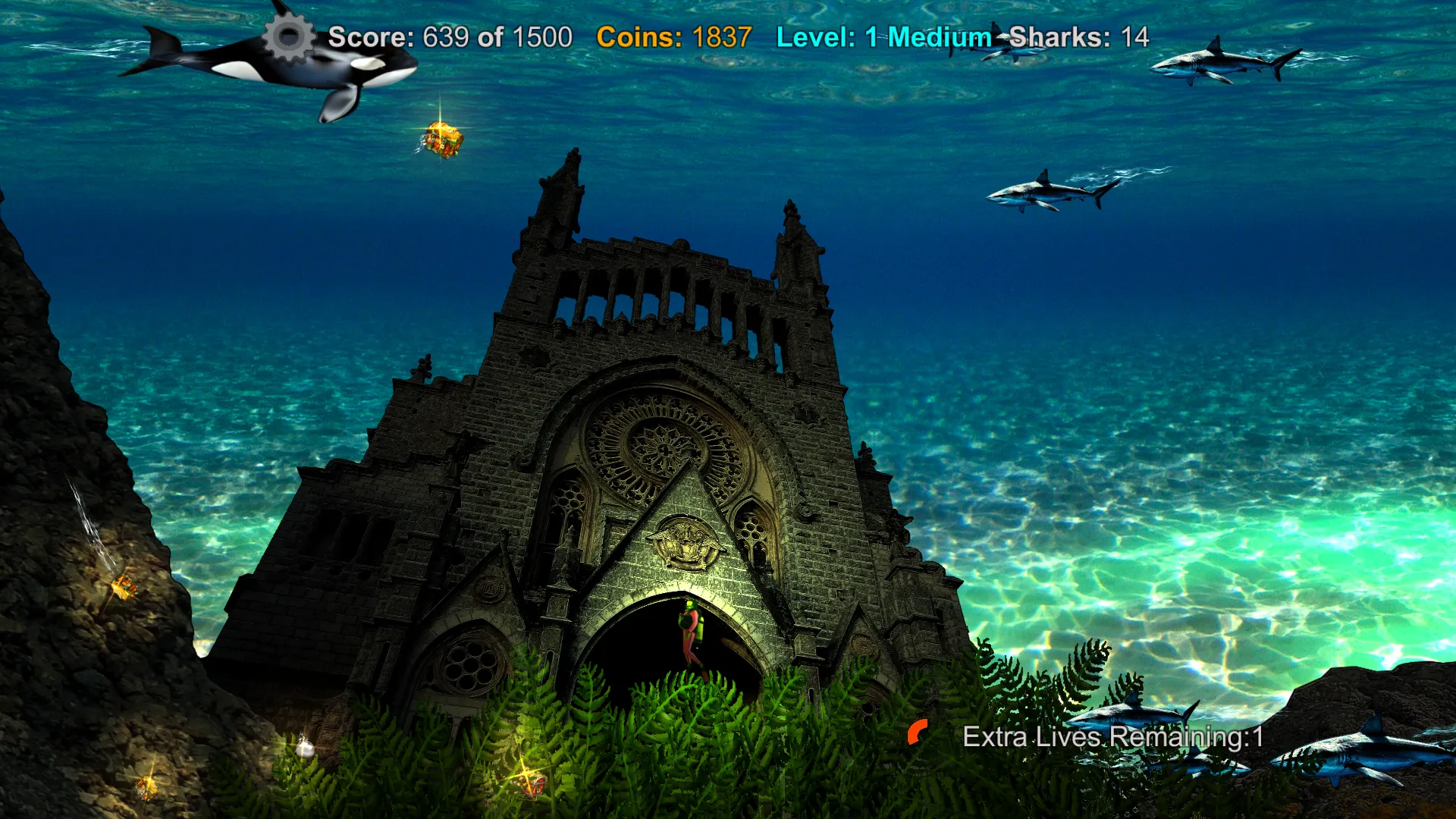 Deep Immersion - Sharks & Gold | Indus Appstore | Screenshot