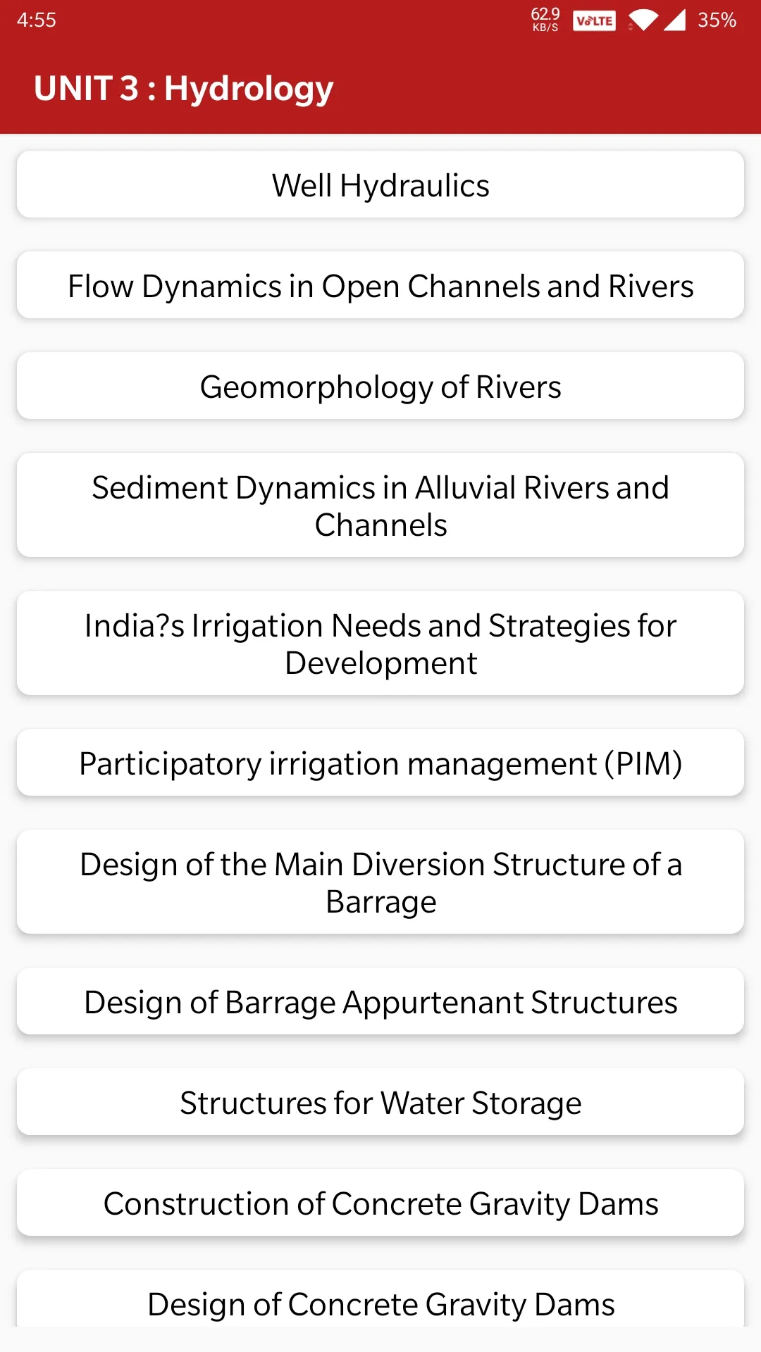 Water Resources Engineering | Indus Appstore | Screenshot