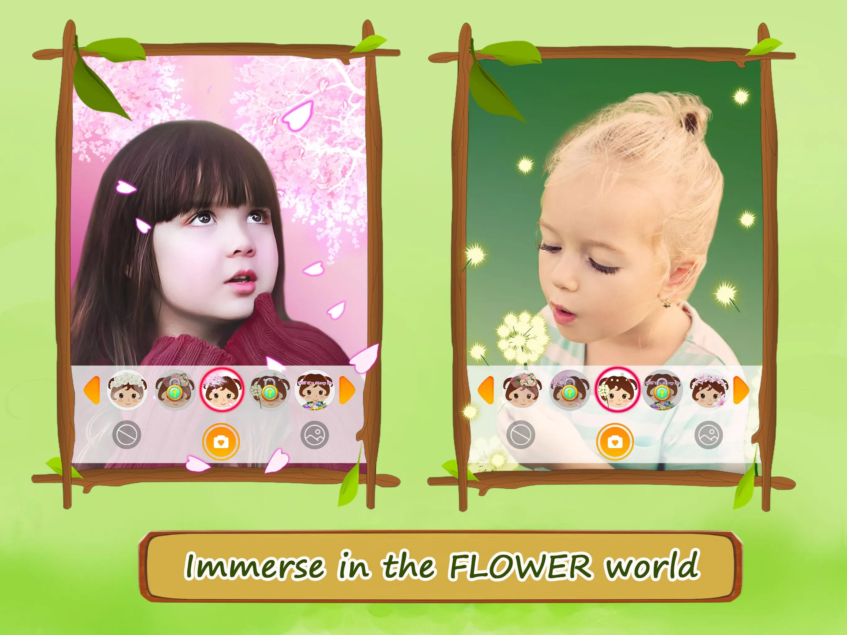 Flower Selfie Cam - pics, came | Indus Appstore | Screenshot