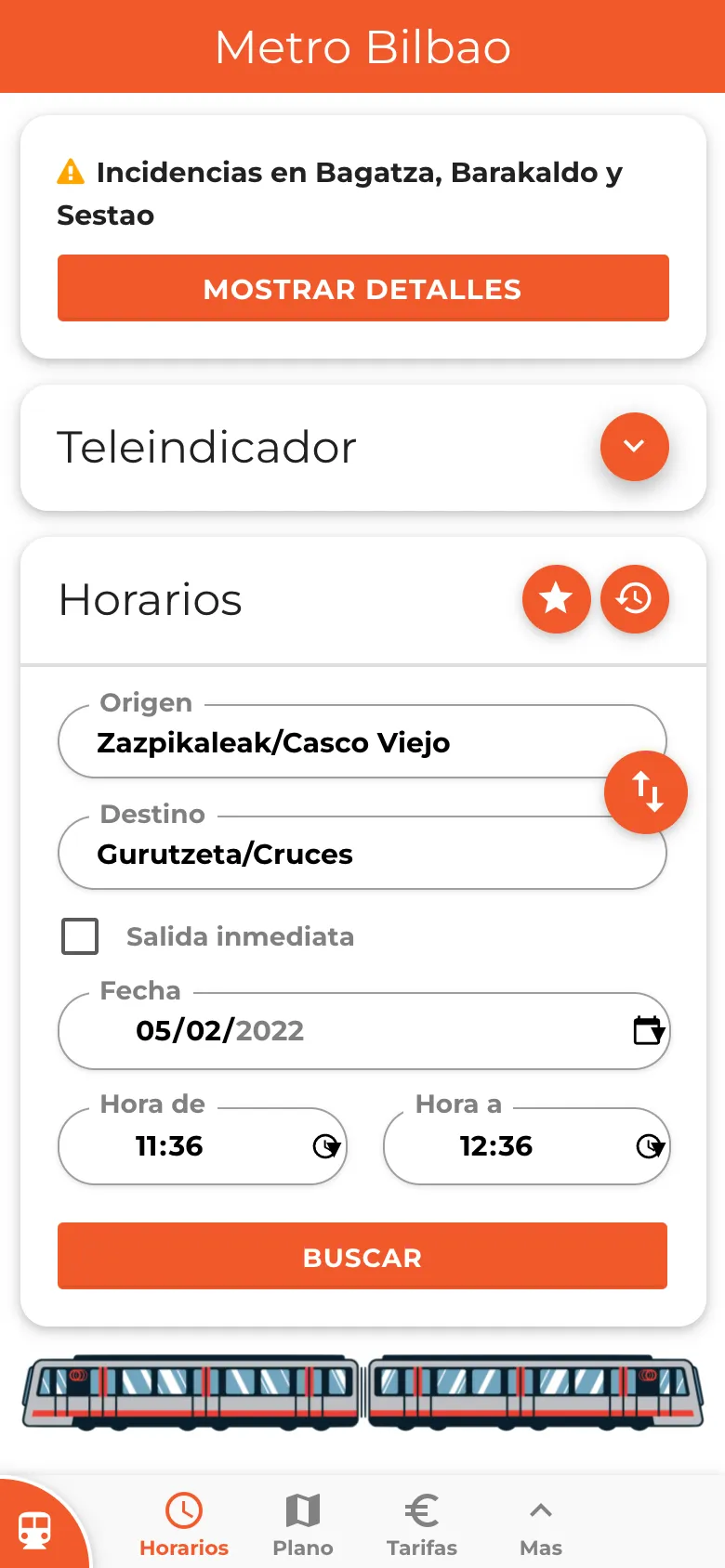 Bilbao Metro, Tren y Tranvía | Indus Appstore | Screenshot