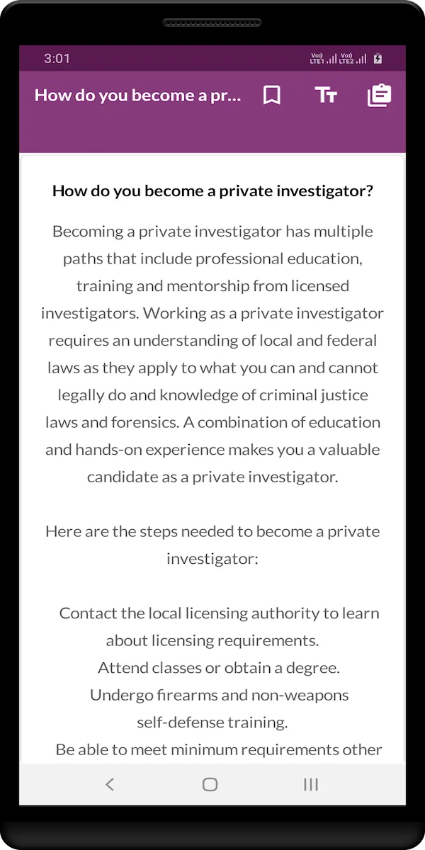 Private Investigator Guide | Indus Appstore | Screenshot