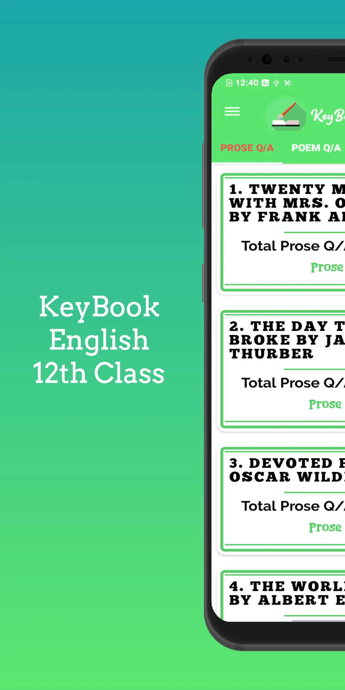 KeyBook English Class 12 STB | Indus Appstore | Screenshot