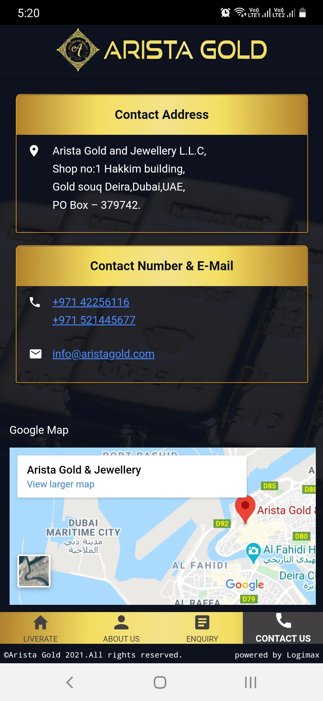 Arista Gold and Jewellery | Indus Appstore | Screenshot